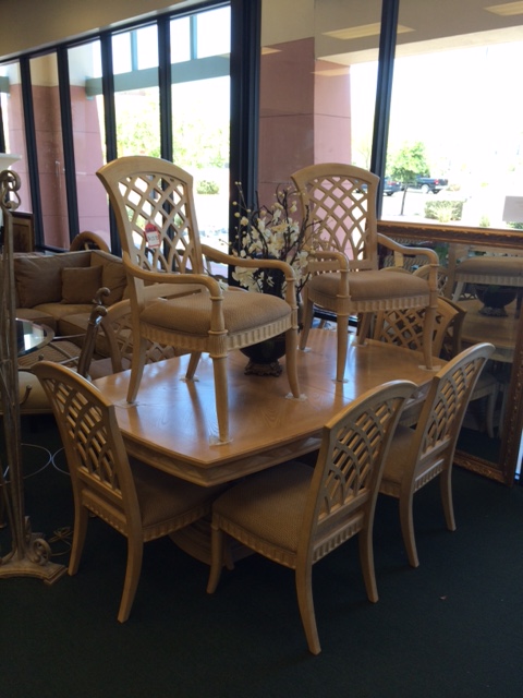 Furniture and finds on the floor at Estate Resale